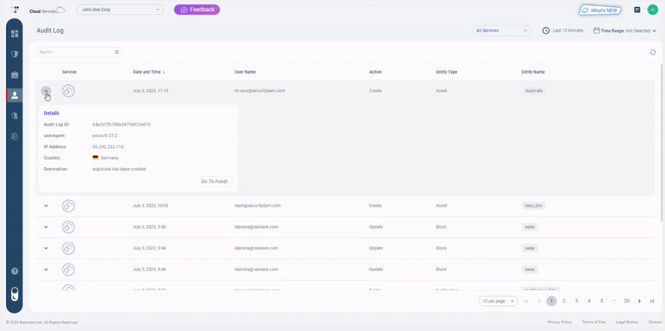 Radware Cloud DDoS : 23.6 Release Notes